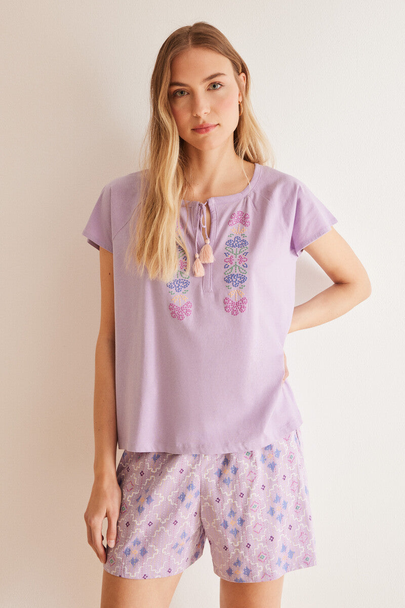 Women'secret Pigiama Lungo Mix And Match Weekend Scape | Cotone Better Cotton