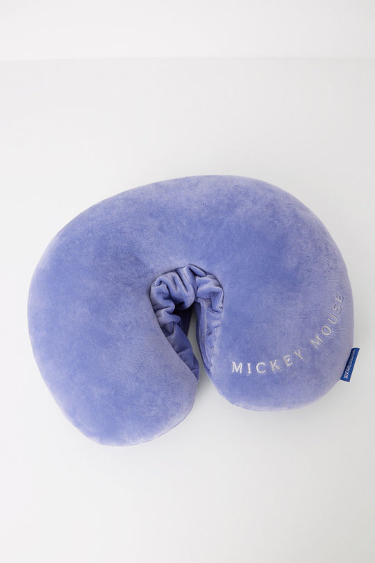 Soft touch travel cushion with Mickey beanie