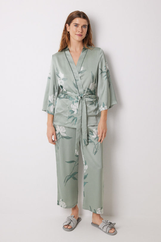Green 3-piece pyjamas set