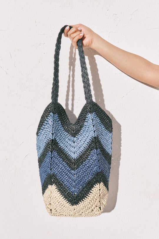 Zig-zag paper bag