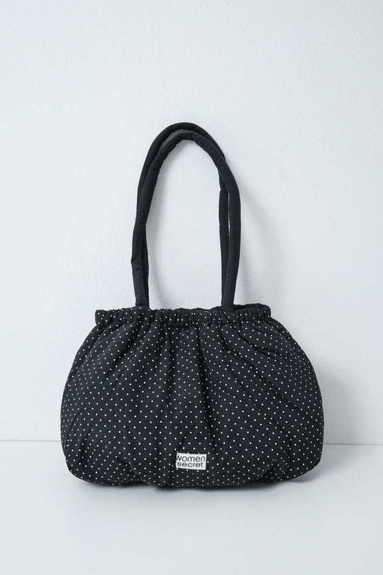 Puffer ruched handbag