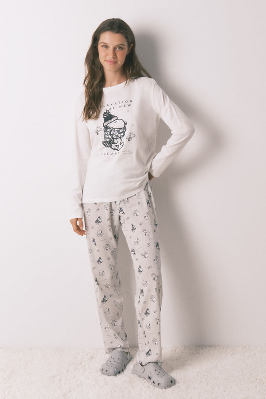 100% cotton Snoopy long pyjamas