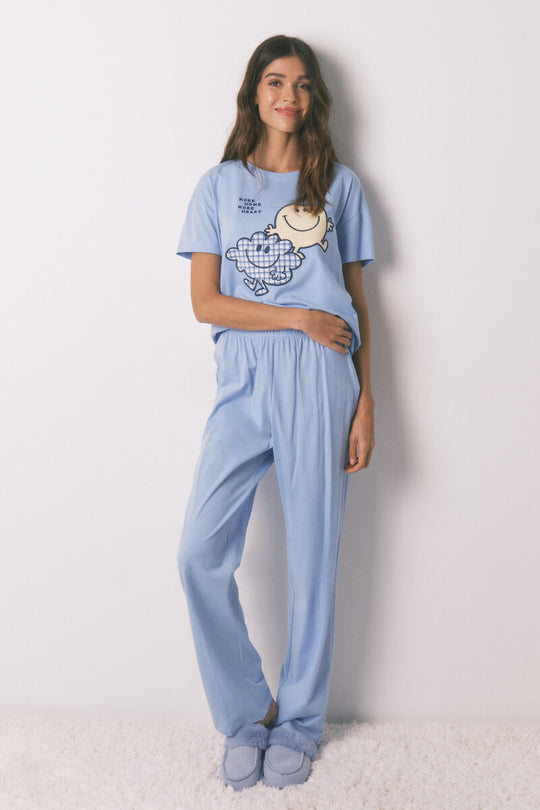 SmileyWorld® short sleeve long pyjamas