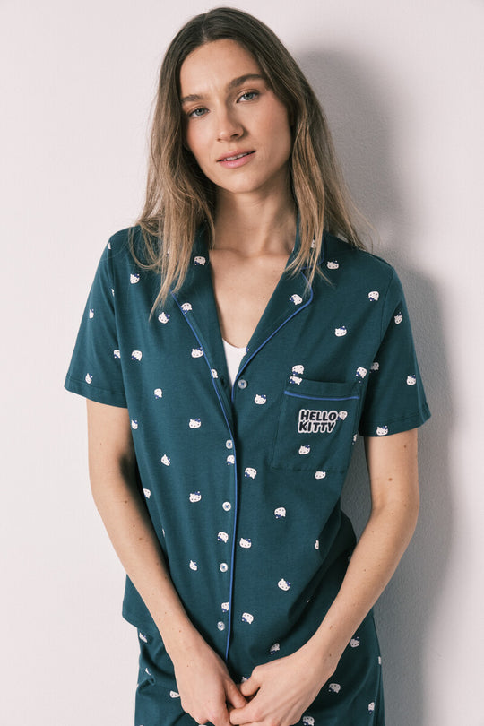 Cotton classic short sleeve pyjamas Hello Kitty