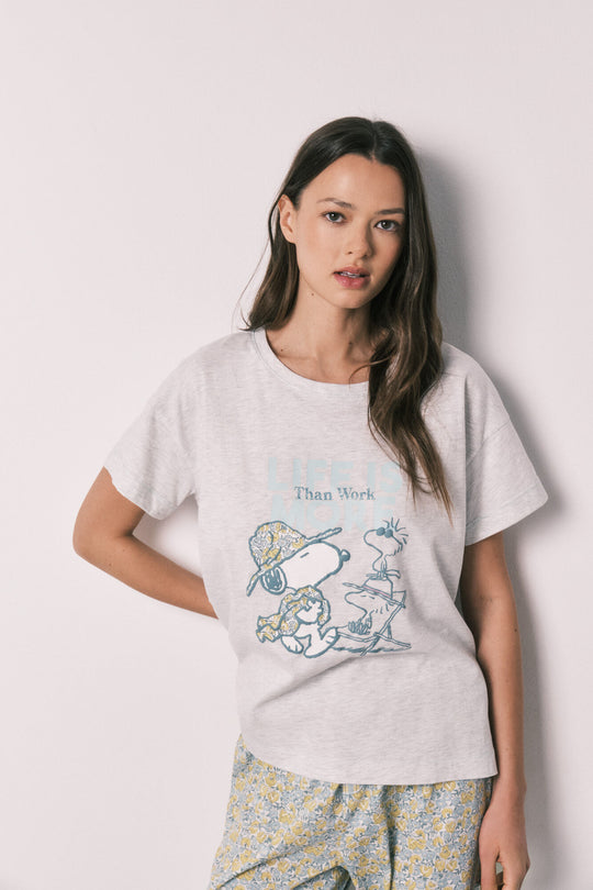 Snoopy cotton long pyjamas