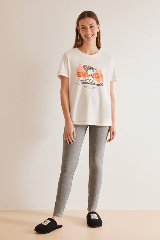 Snoopy 100% cotton pyjamas with leggings