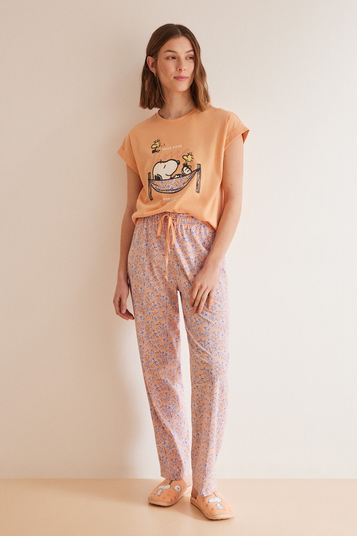 Orange Pyjama|Snoopy 100% cotton pyjamas|Women'secret – Women
