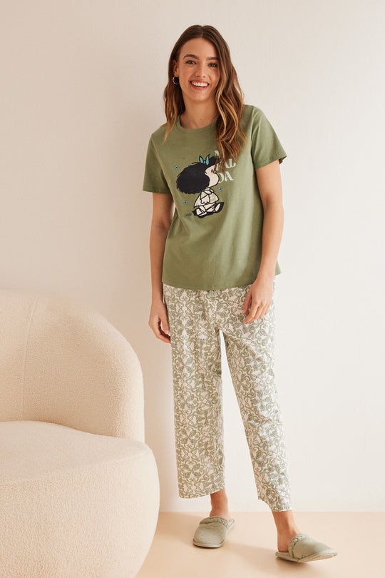 Mafalda 100% cotton Capri pyjamas