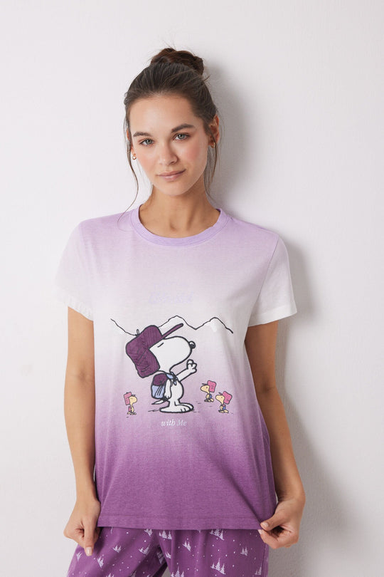 Snoopy 100% cotton gradient pajamas