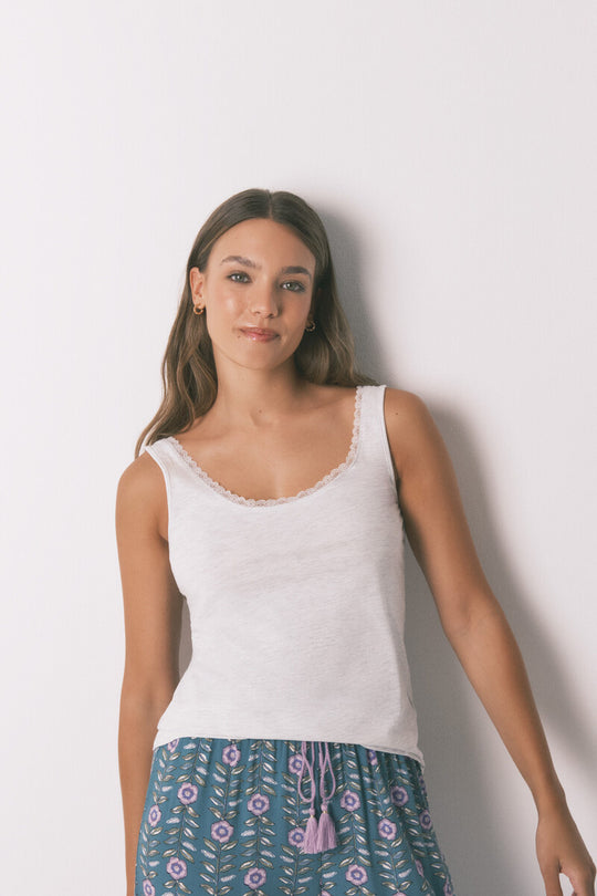 Grey vest top