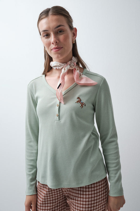 Aqua short sleeve T-shirt