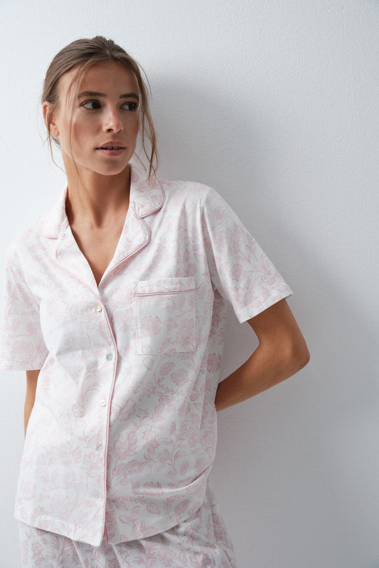 Floral cotton classic pyjamas