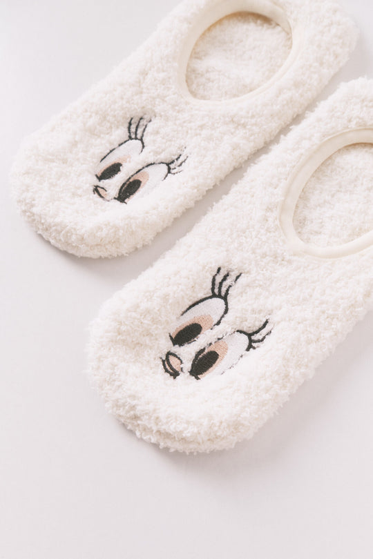 جوارب نسائية بيج منزلية سهلة الارتداء