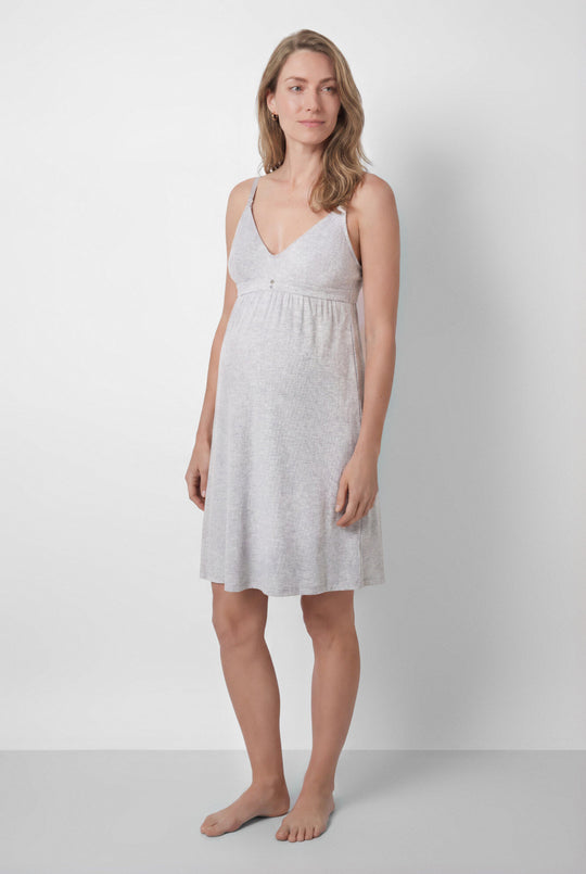 Grey maternity vest top nightgown