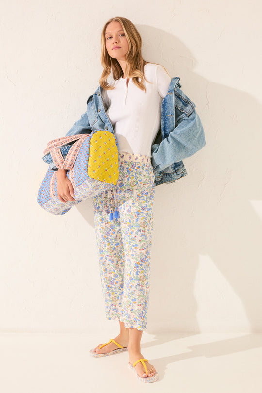 Multicoloured Viscose Border Dress