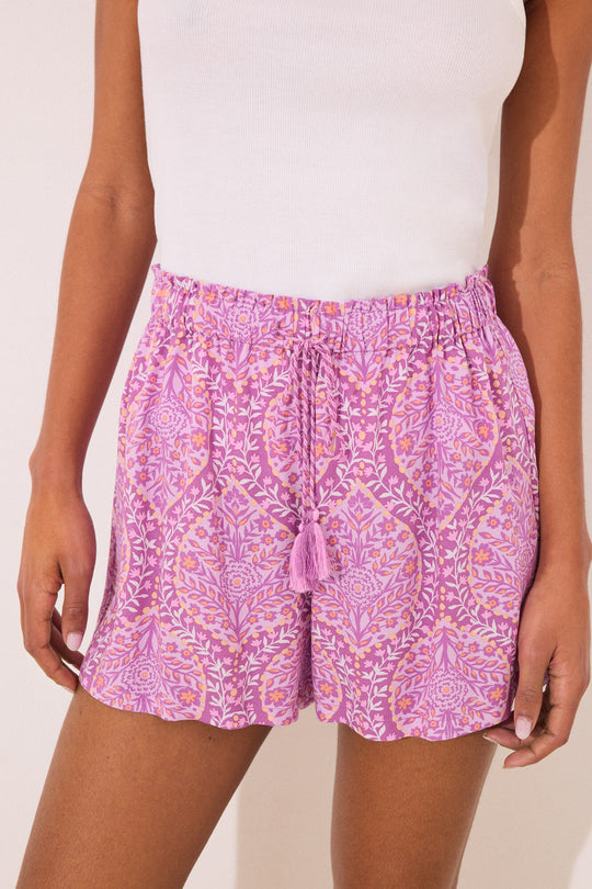 بنطلون فيسكوز بطبعة بوهو