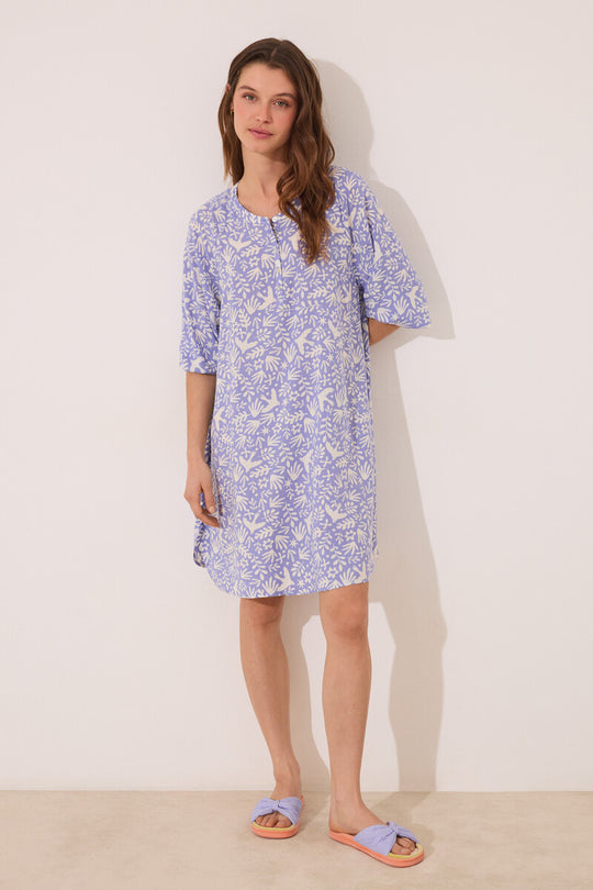 Lilac print viscose camisole