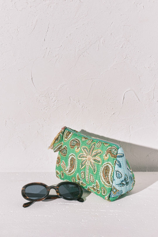 Multicoloured medium print vanity case