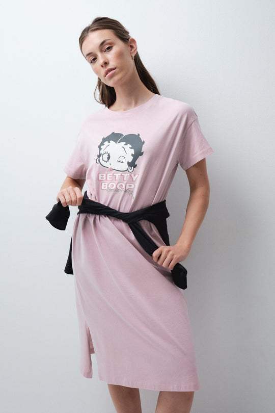 Pink short nightgown Betty Boop