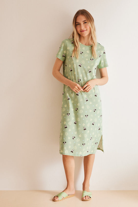 100% Cotton Mickey midi nightgown