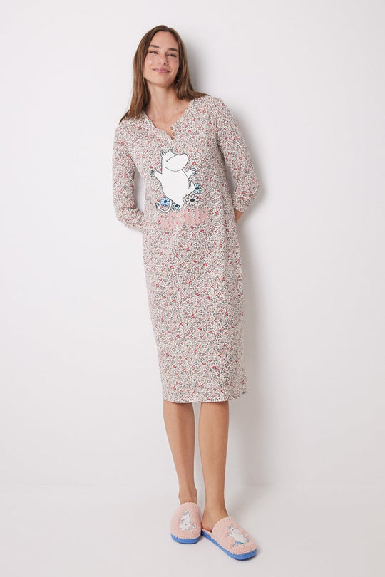 Moomin 100% cotton midi nightgown