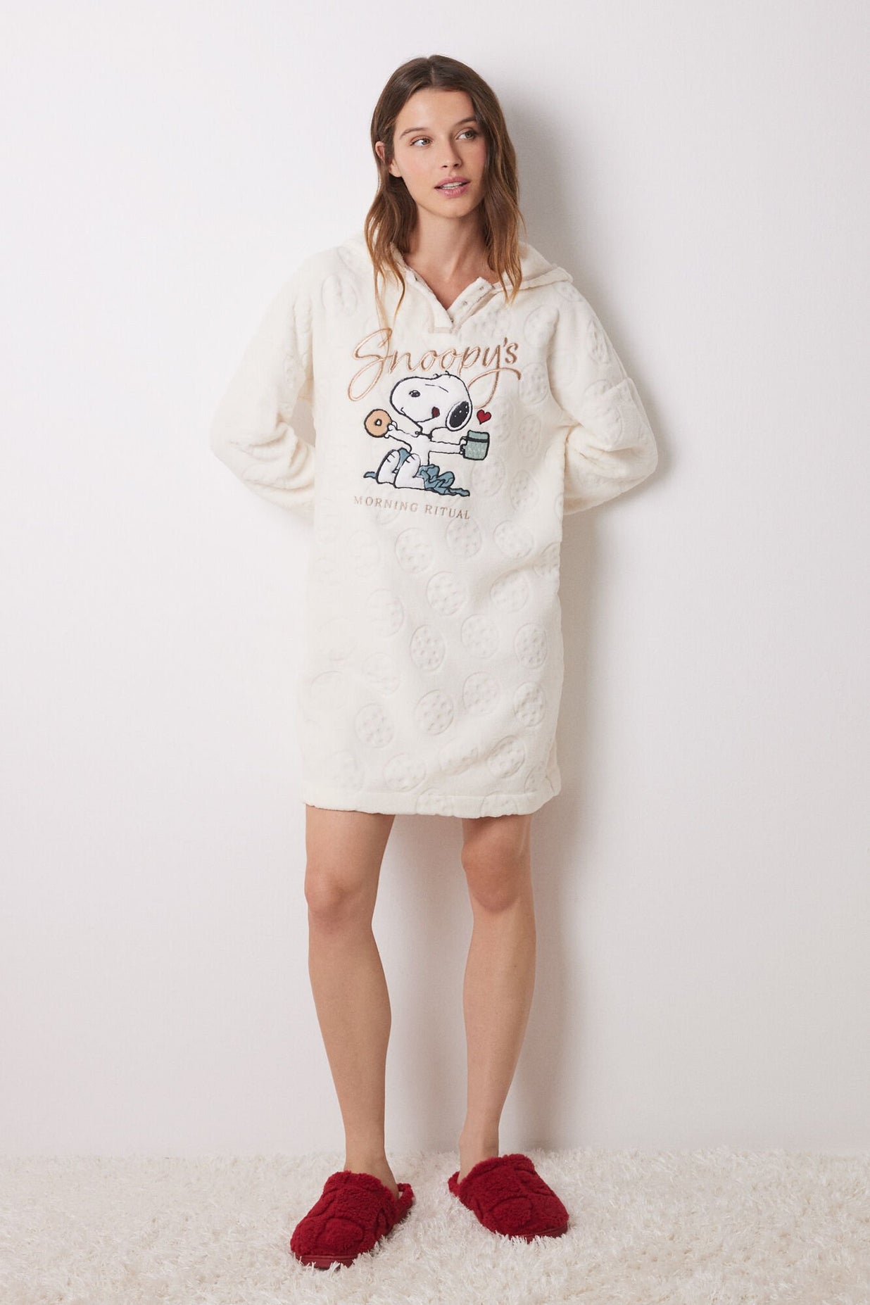 Women'secret Long Multilicense Nostalgia Snoopy pyjama voor dames, Paars, XL Women'secret Long Multilicense Nostalgia Snoopy pyjama voor dames, Paars, XL