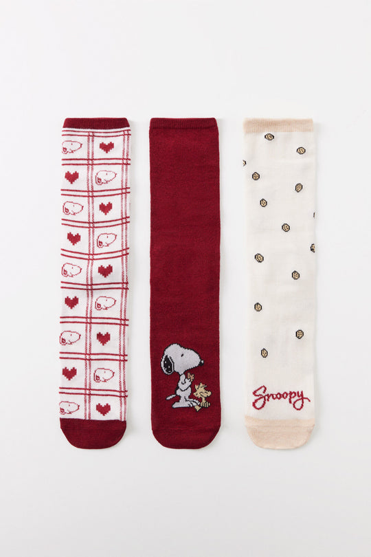 Pack of 6 Snoopy high socks