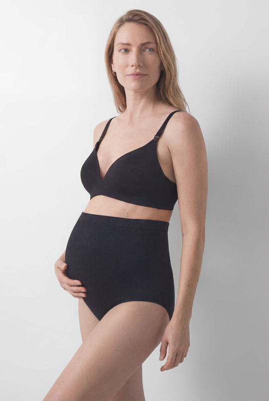 Black padded triangle maternity bra LOVELY