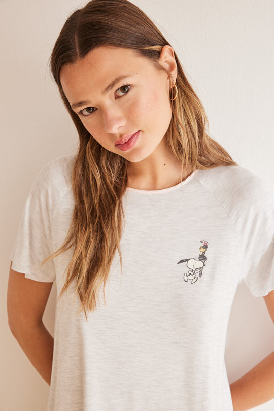 بيجاما كابري سكوبي رمادية ناعمة جداً