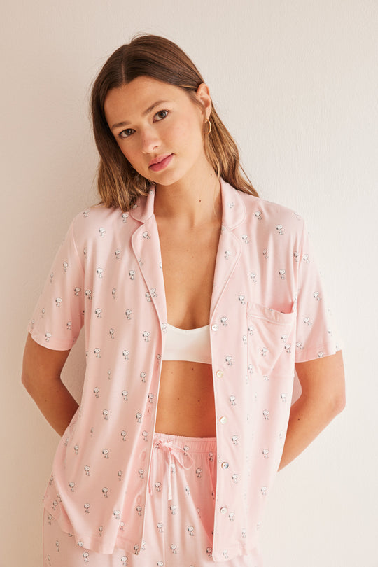 Super soft pink Shoppy classic pyjamas