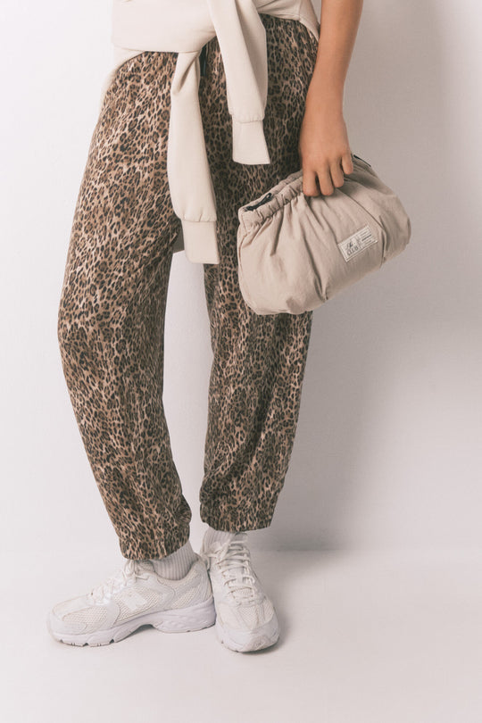 Small animal print nylon vanity case