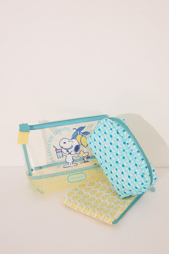 Multicoloured Snoopy vanity case pack