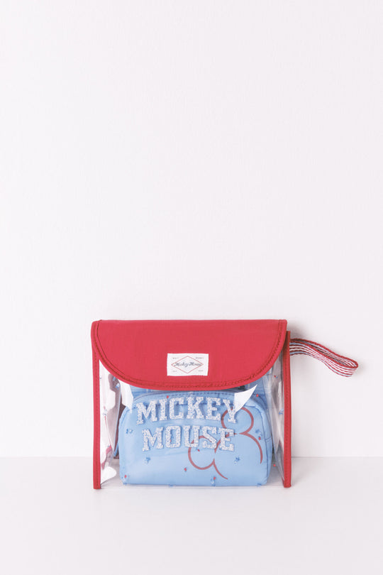 Pack of 3 red Mickey toiletry bags