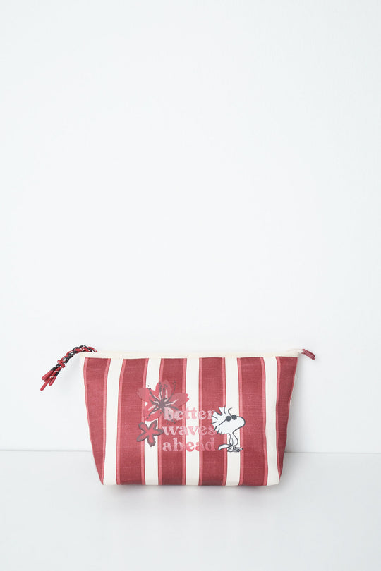 Striped medium vanity case Peanuts