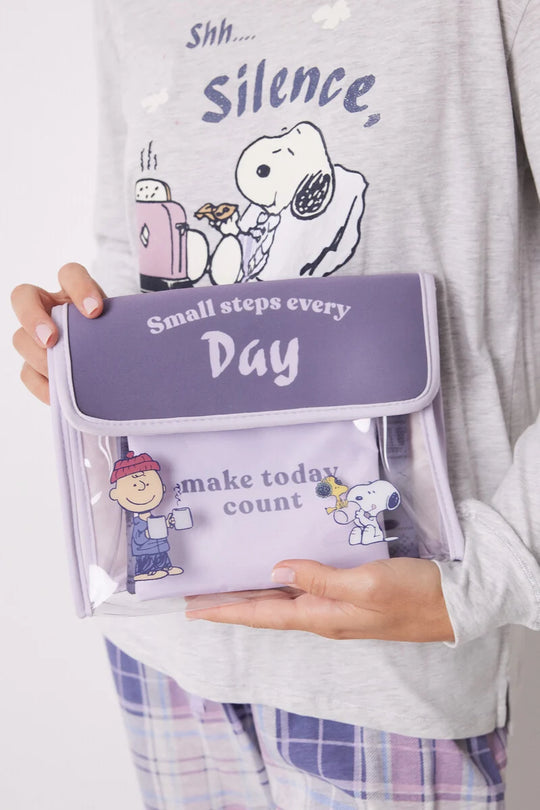 3-pack of Snoopy vanity cases