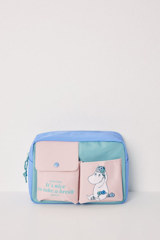 Moomin colour block medium toiletry bag