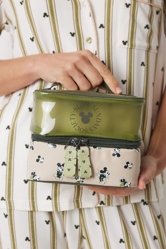 Mickey double compartment toiletry bag
