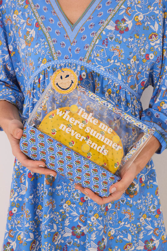 Pack of 2 Smiley toiletry bags