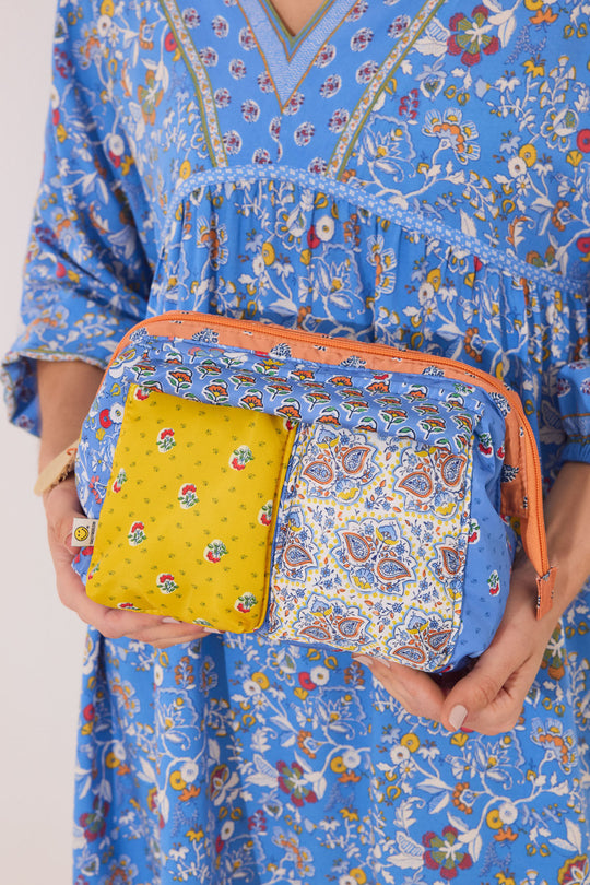 Medium Smiley patchwork vanity case