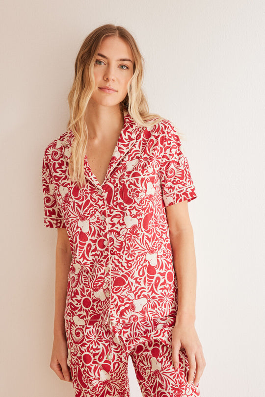 Classic shell 100% cotton pyjamas