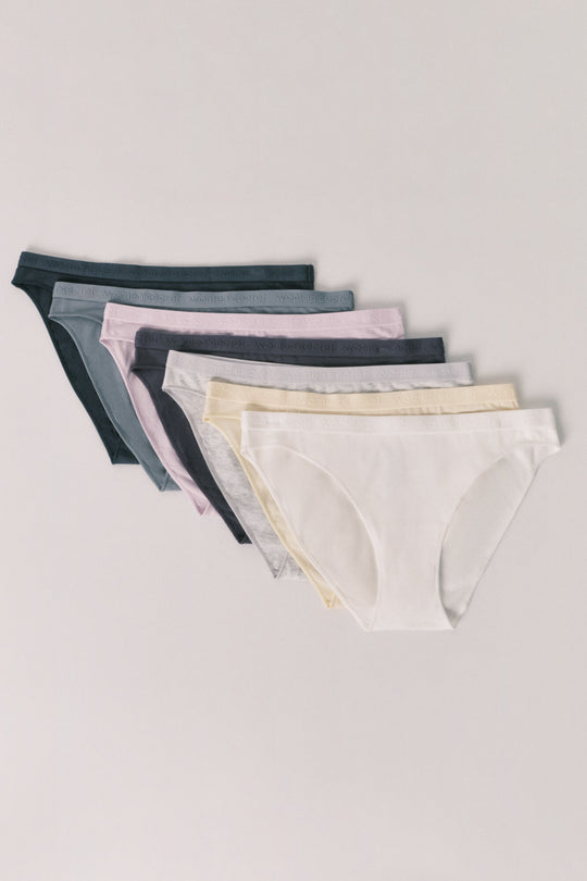 Pack 7 classic cotton soft logo panties