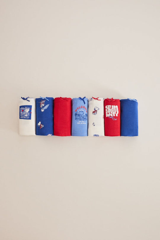 7-pack full Snoopy panties