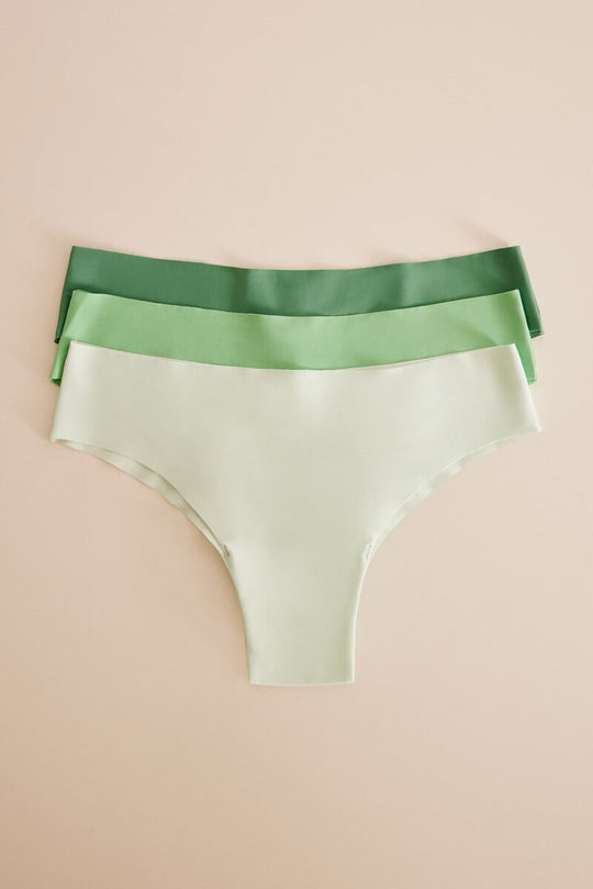 3-Pack of Green seamless Panties