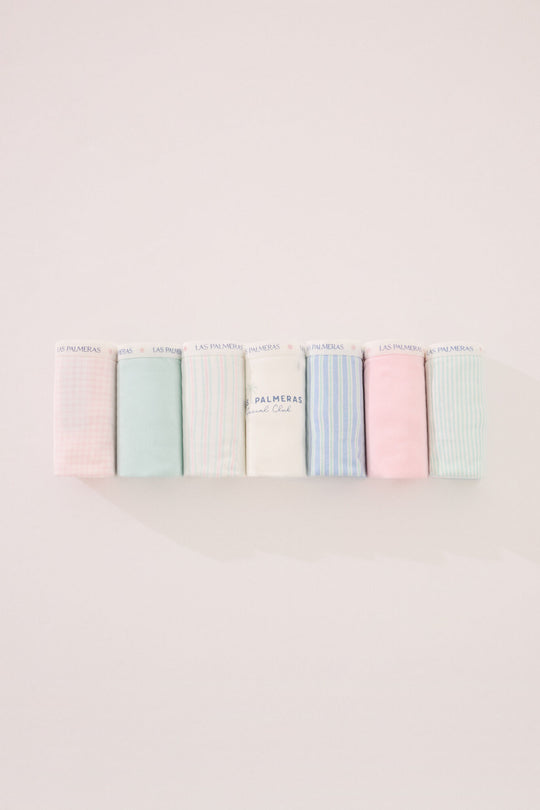 عبوة 7 سراويل داخلية قطنية كلاسيكية بطبعات منوعة