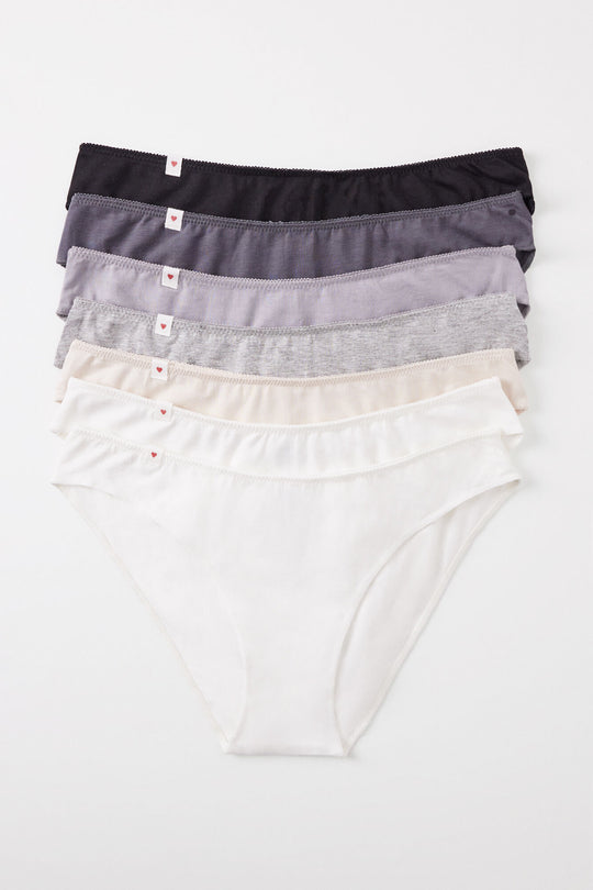 طقم 7 سراويل داخلية قطنية كلاسيكية