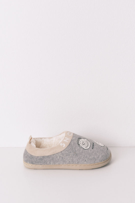 Snoopy grey slippers
