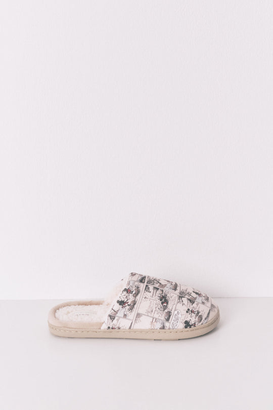 Mickey Mouse white slippers