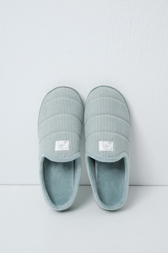 Green padded sole slippers