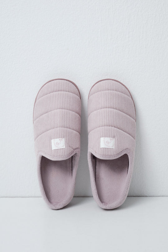 Pink padded sole slippers