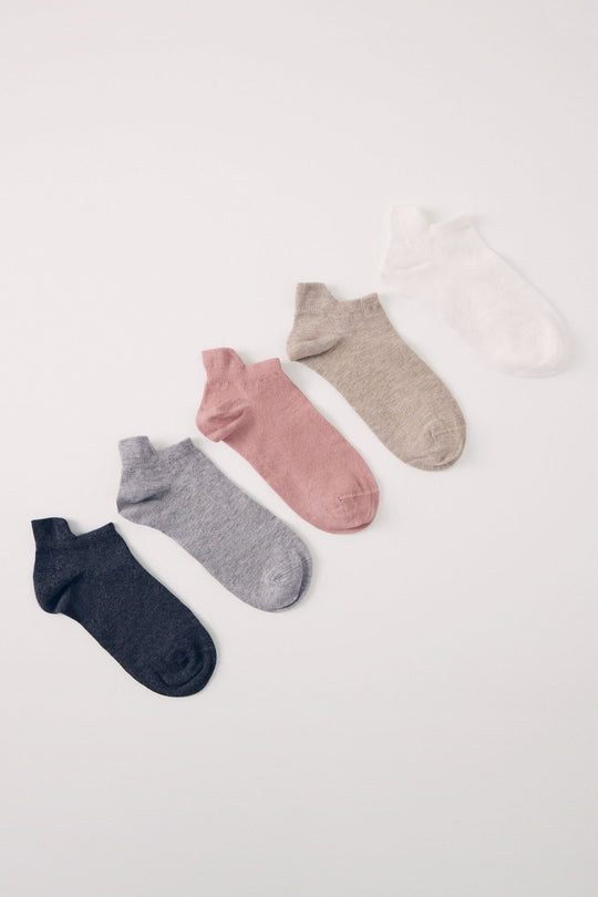 Pack of 5 assorted short socks